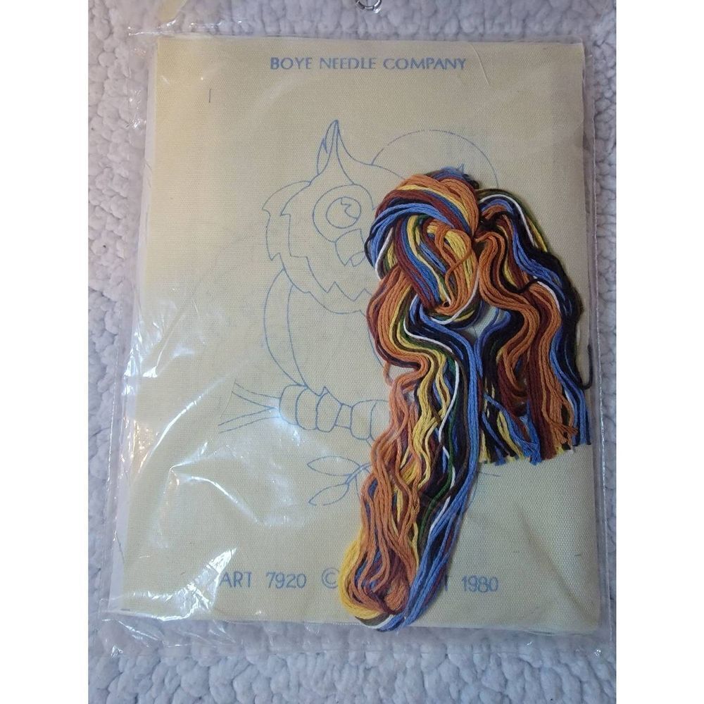 Owl Loop Embroidery Kith Colorful Rush N Punch Set Boye #7920 - Picture 3 of 3